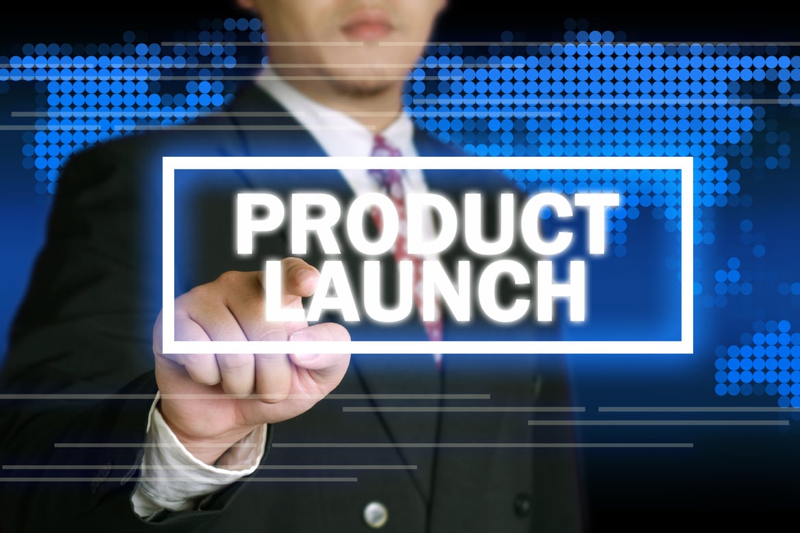 Product Launch, Motivational Business Marketing Words Quotes Concept